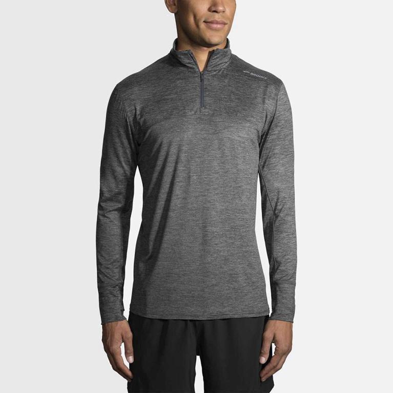 Brooks Dash Half Zip - Chaquetas Hombre - Gris (CM6418902)